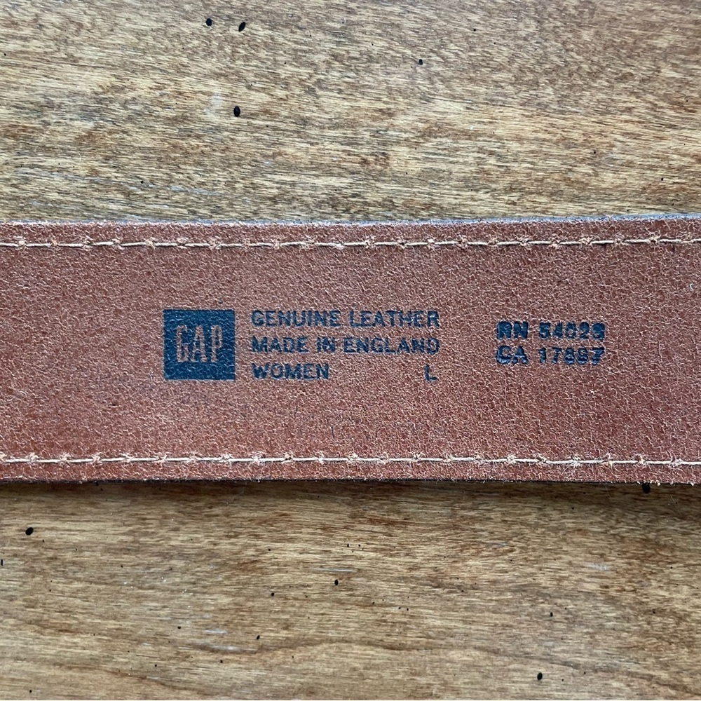 GAP Brown Suede Leather Ring Buckle Belt size Large - Picture 7 of 8